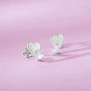 Twin Hearts Whisper Studs - Image 1