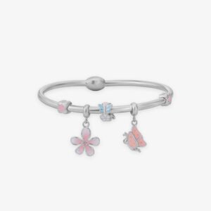 Women Bracelet -Floral Butterfly Charm - Image 3