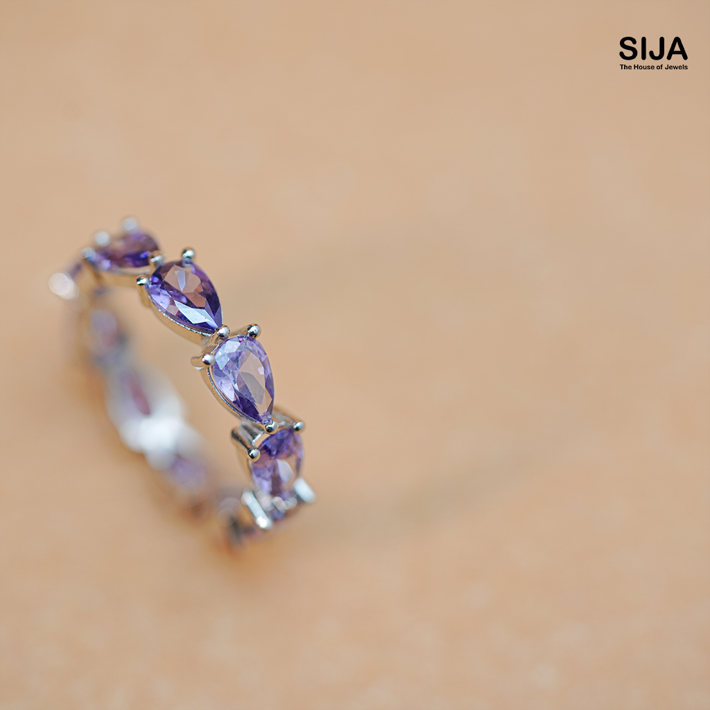 Amethyst Ring- 925 Silver