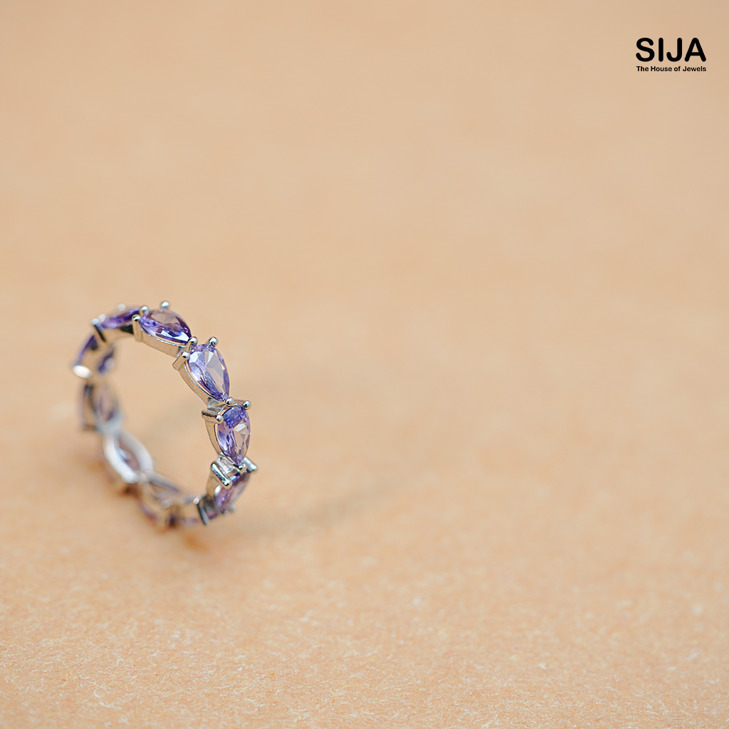 Amethyst Ring- 925 Silver