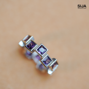 Amethyst Ring- 925 Silver