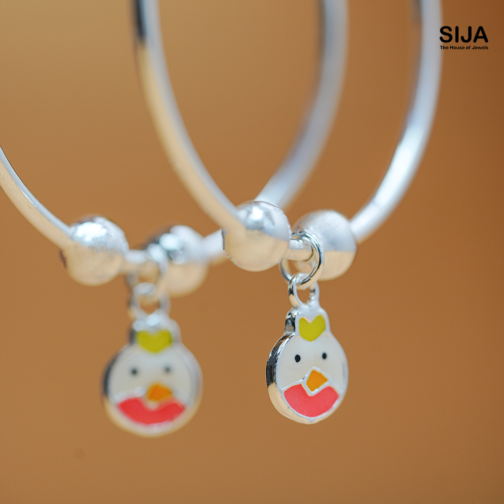 Duck Charm Bracelet - 925 silver