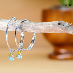 Mermaid Charm - 925 Silver Kids Bracelet