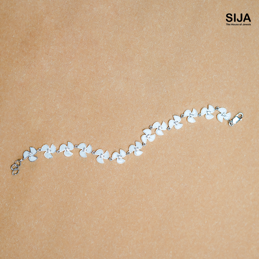Pinwheel Bracelet - 925 Silver
