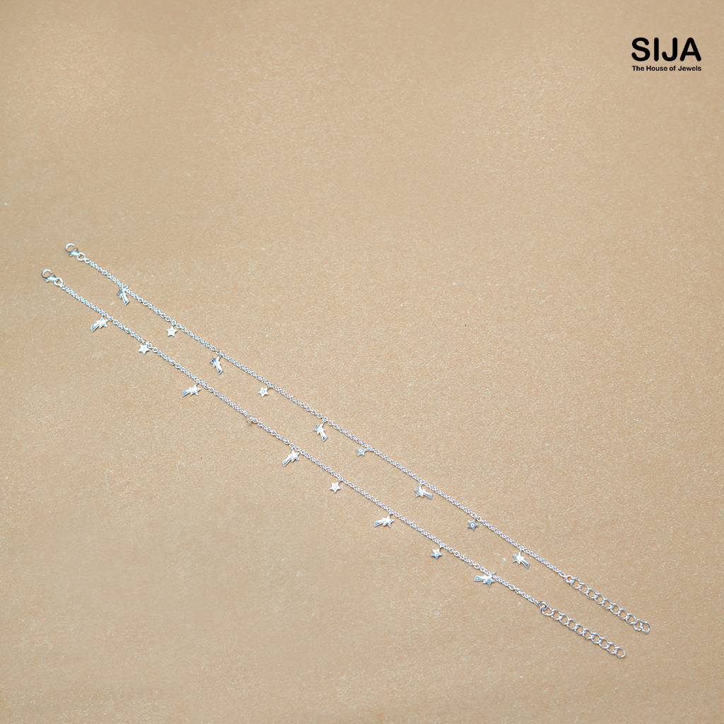 Shooting Star 925 Silver Anklet