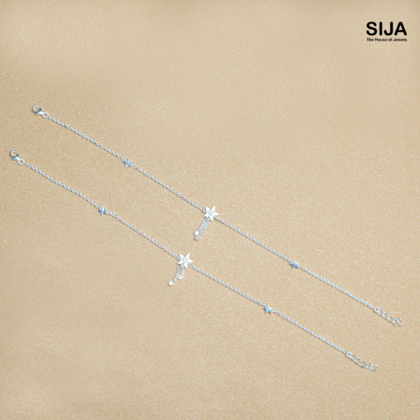 StarlitDreamsAnklet_1 Star 925 Silver Anklet