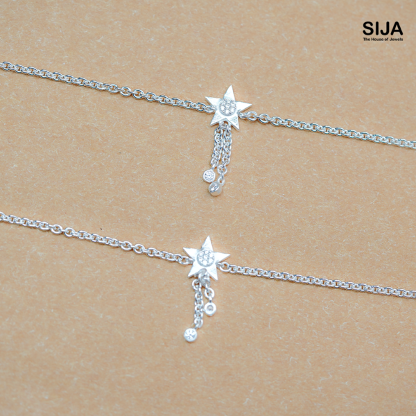 Star 925 Silver Anklet