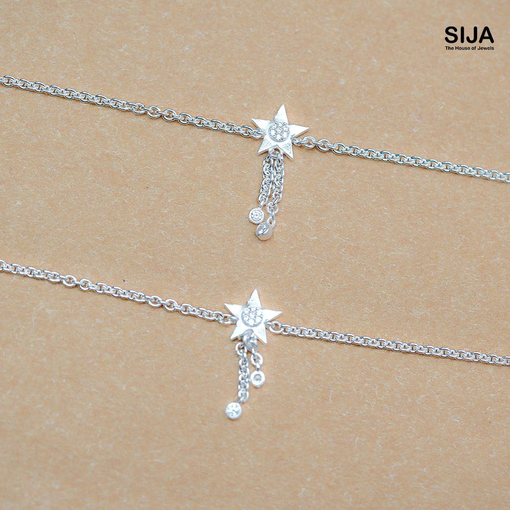 Star 925 Silver Anklet